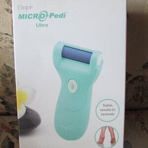 NEW Emjoi Micro-Pedi Ultra Callus Remover 2 Rollers ~ Turquoise Color ~ NIB